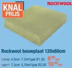 Cevo Rockwool bouwplaat aanbieding