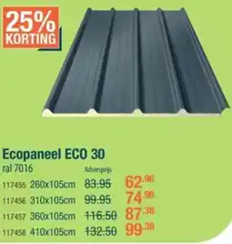 Cevo Ecopaneel ECO 30 aanbieding