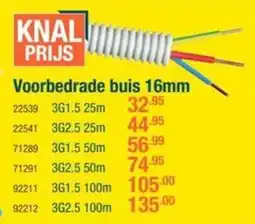 Cevo Voorbedrade buis 16mm aanbieding