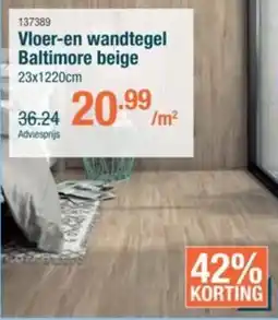 Cevo Vloer-en wandtegel Baltimore beige aanbieding