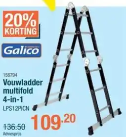 Cevo Vouwladder multifold 4-in-1 LPS12PICN aanbieding
