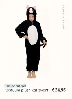Multi bazar Kostuum plush kat zwart aanbieding