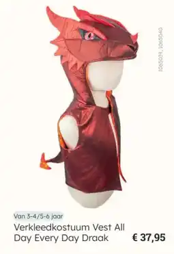 Multi bazar Verkleedkostuum Vest All Day Every Day Draak aanbieding