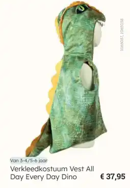 Multi bazar Verkleedkostuum Vest All Day Every Day Dino aanbieding