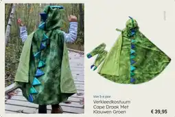 Multi bazar Verkleedkostuum Cape Draak Met Klauwen Groen aanbieding