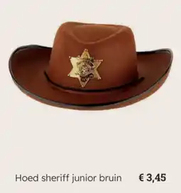 Multi bazar Hoed sheriff junior bruin aanbieding
