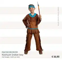 Multi bazar Kostuum Indian boy met broek, t-shirt en riem aanbieding