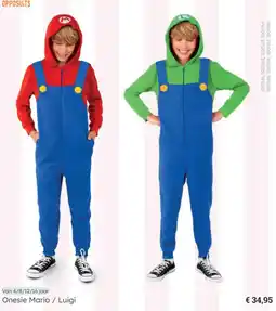 Multi bazar Onesie Mario / Luigi aanbieding