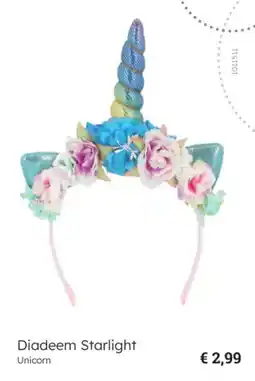 Multi bazar Diadeem Starlight Unicorn aanbieding