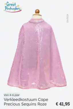 Multi bazar Verkleedkostuum Cape Precious Sequins Roze aanbieding