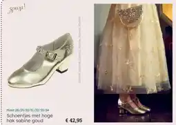 Multi bazar Schoentjes met hoge hak sabine goud aanbieding