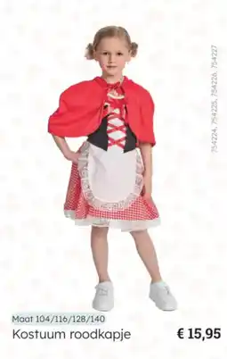 Multi bazar Kostuum roodkapje aanbieding