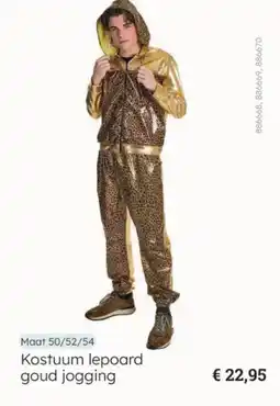 Multi bazar Kostuum lepoard goud jogging aanbieding