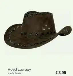 Multi bazar Hoed cowboy suede bruin aanbieding