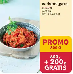 Bon Ap Varkensgyros aanbieding