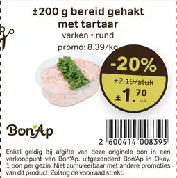 Bon Ap Bereid gehakt met tartaar aanbieding