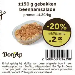 Bon Ap Gebakken beenhamsalade aanbieding