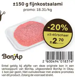 Bon Ap Fijnkostsalami aanbieding