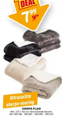 Trafic Sherpa plaid aanbieding