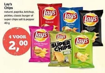 Spar Lay`s chips aanbieding