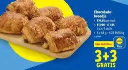 Lidl Chocoladebroodje aanbieding