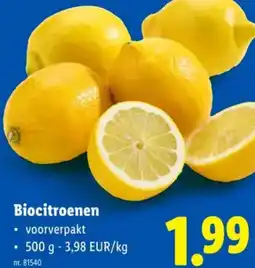 Lidl Biocitroenen aanbieding