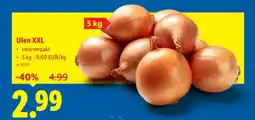 Lidl Uien XXL aanbieding