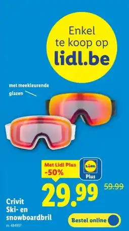 Lidl Crivit Ski- en snowboardbril aanbieding