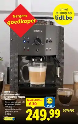 Lidl Krups Volautomatische koffiemachine Arabica EA810B aanbieding