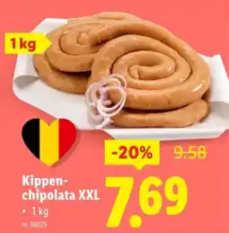Lidl Kippen- chipolata XXL aanbieding