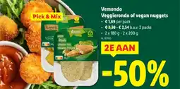 Lidl Vemondo veggierondo of vegan nuggets aanbieding