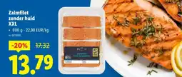 Lidl Zalmfilet zonder huid XXL aanbieding