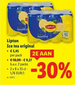 Lidl Lipton ice tea original aanbieding