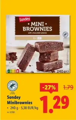 Lidl Sondey Minibrownies aanbieding