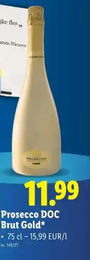 Lidl Prosecco DOC Brut Gold aanbieding