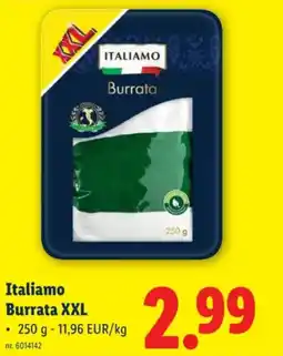 Lidl Italiamo Burrata XXL aanbieding