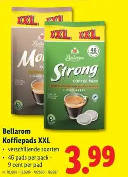 Lidl Bellarom Koffiepads XXL aanbieding