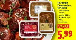 Lidl Bel Appétit Kant-en-klare gerechten aanbieding