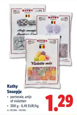 Lidl Kathy Snoepje aanbieding