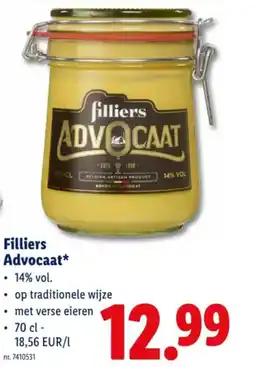 Lidl Filliers Advocaat aanbieding