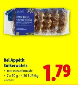 Lidl Bel Appétit Suikerwafels aanbieding