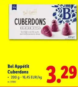 Lidl Bel Appétit Cuberdons aanbieding