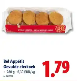 Lidl Bel appétit gevulde eierkoek aanbieding