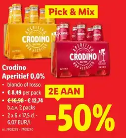 Lidl Crodino Aperitief 0,0% aanbieding