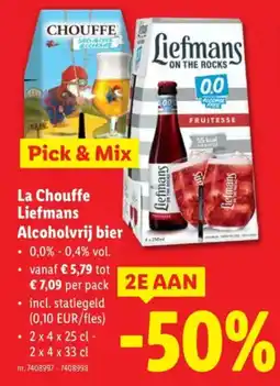 Lidl La chouffe liefmans alcoholvrij bier aanbieding