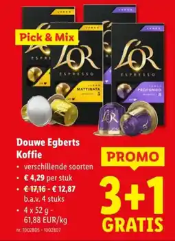 Lidl Douwe Egberts Koffie aanbieding