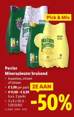 Lidl Perrier mineraalwater bruisend aanbieding