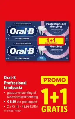 Lidl Oral-B Professional tandpasta aanbieding