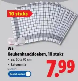 Lidl W5 Keukenhanddoeken aanbieding