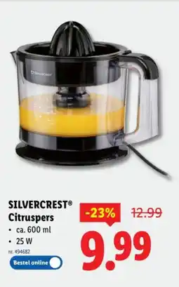 Lidl Silvercrest citruspers aanbieding